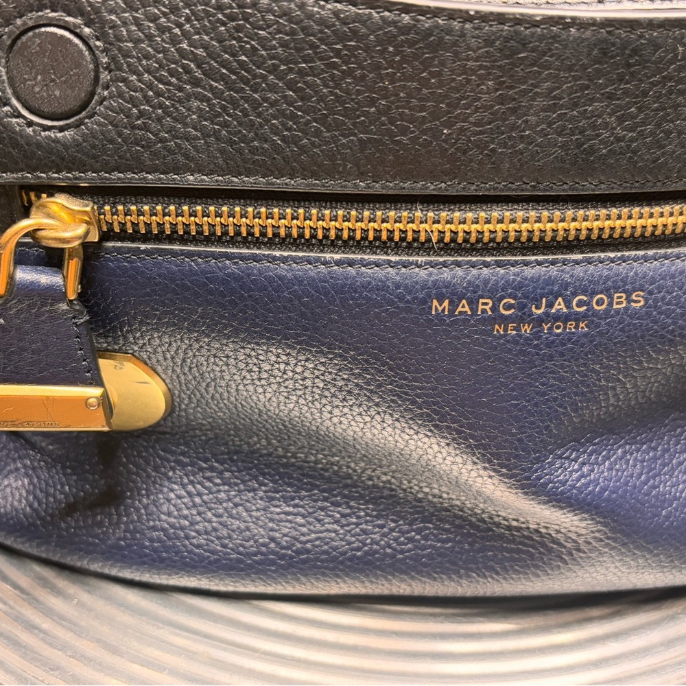 Marc Jacobs Black and Blue Crossbody Bag - Picture 9 of 16